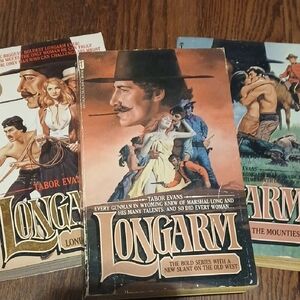 3 Vintage Of The Set- Longarm Western Novel Collection